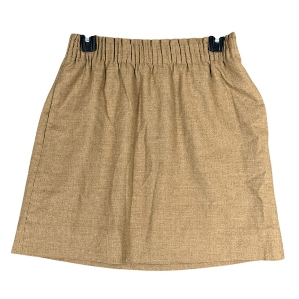 J.Crew Skirt Womens 2 Tan Wool Sidewalk Lined Short Mini Business Formal
